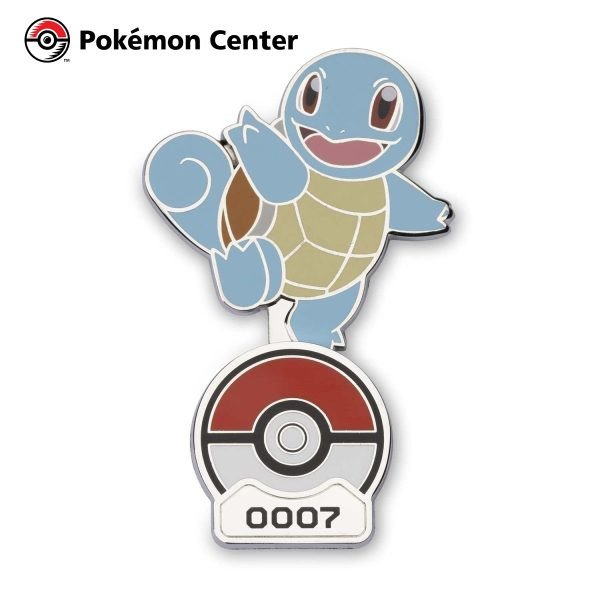 Pin - Squirtle 0007 - Pokemon Center - Cartas Pokemon Originales Tcg